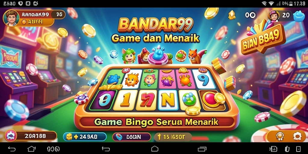 Tampilan gameplay seru dari game Bingo BANDAR99.