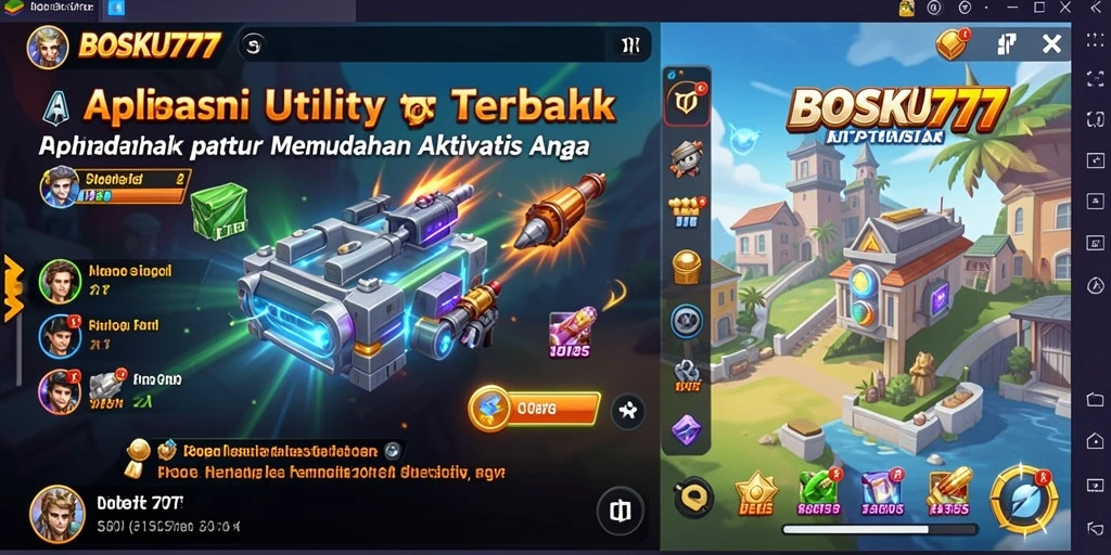 Tampilan antarmuka BOSKU777 yang intuitif dan modern.