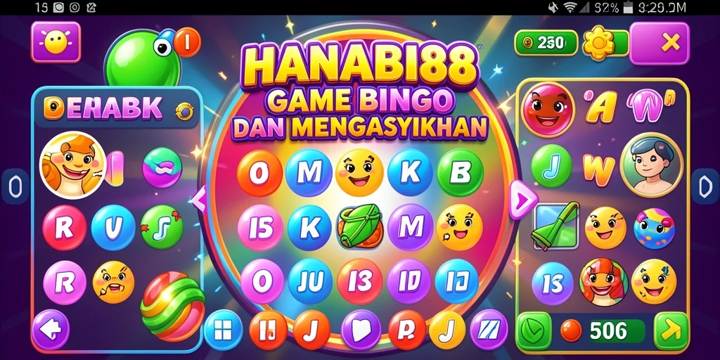 Tampilan gameplay Bingo yang seru dan menarik di HANABI88.