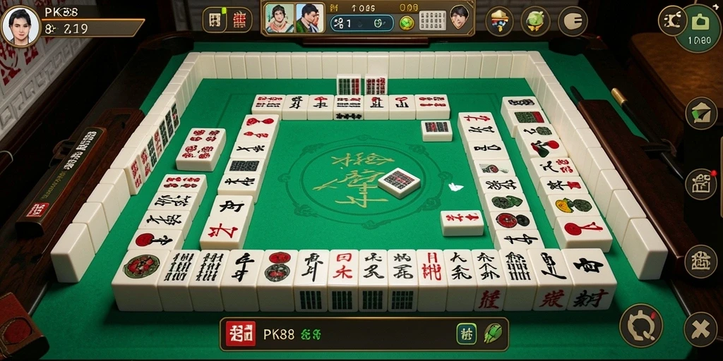 Tampilan gameplay PK88 yang menarik dalam permainan Mahjong.